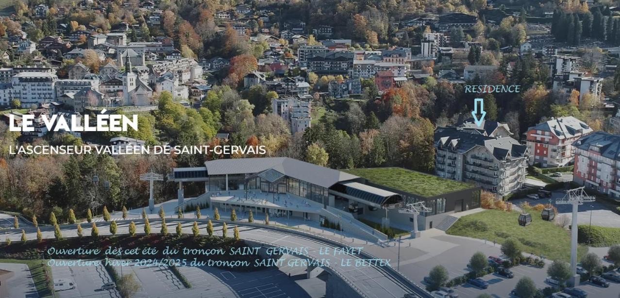 Appartement T2+Cabine Independante Au Depart Des Telecabines Saint-Gervais/Bettex/Mont D'Arbois Exteriör bild