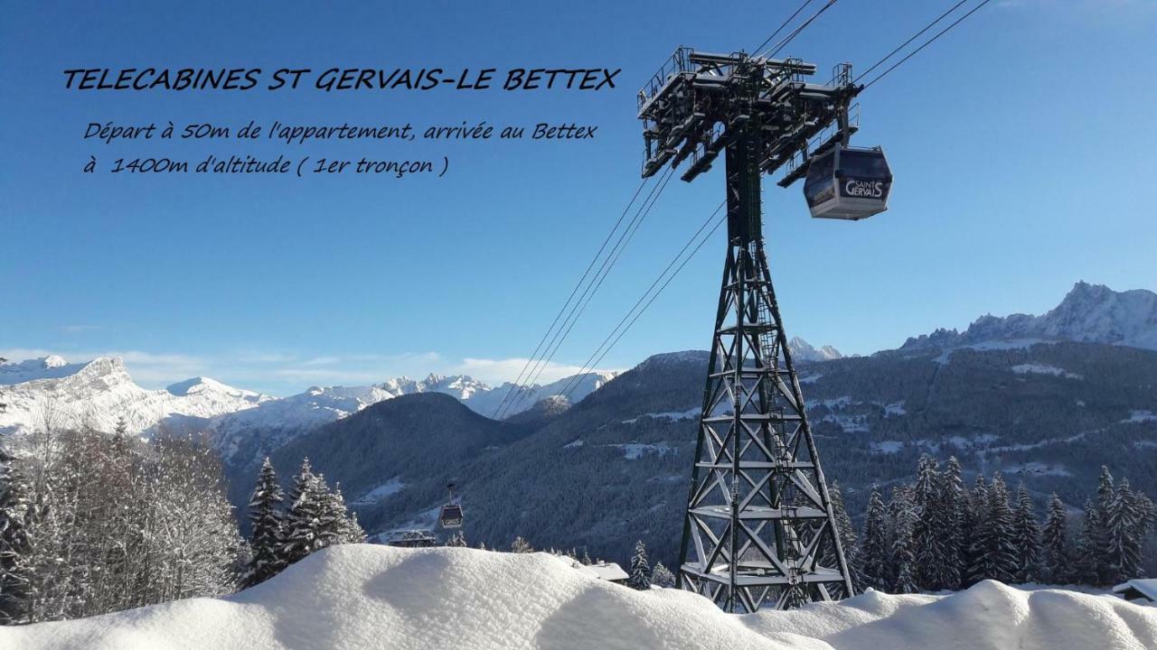 Appartement T2+Cabine Independante Au Depart Des Telecabines Saint-Gervais/Bettex/Mont D'Arbois Exteriör bild